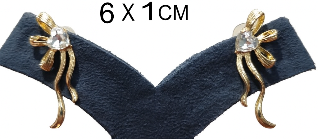Stud with Dangling Bow Design