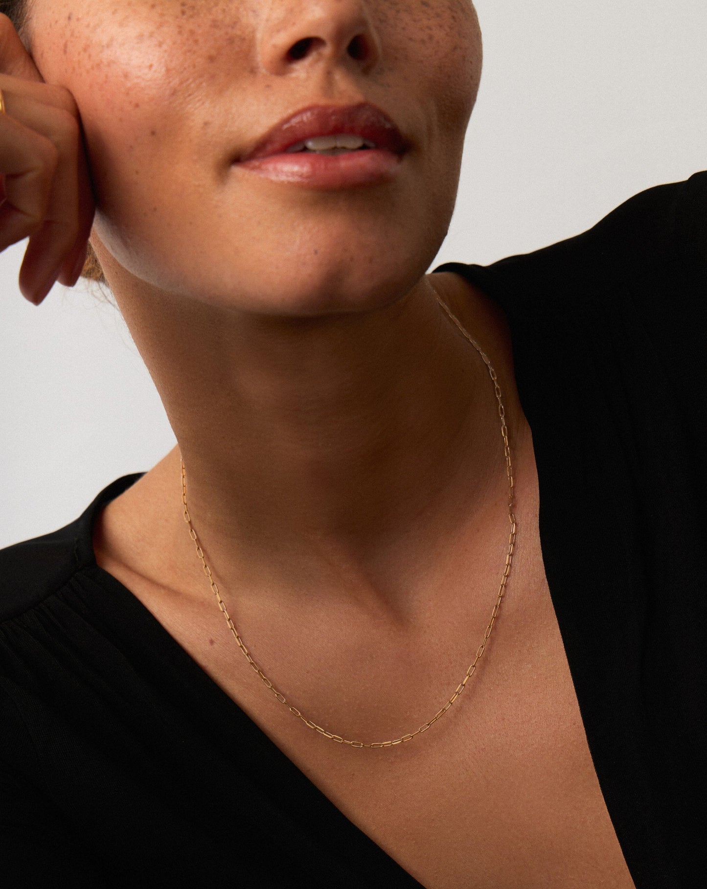 Fine Classic Paperclip Chain Necklace | 14ct Solid Gold