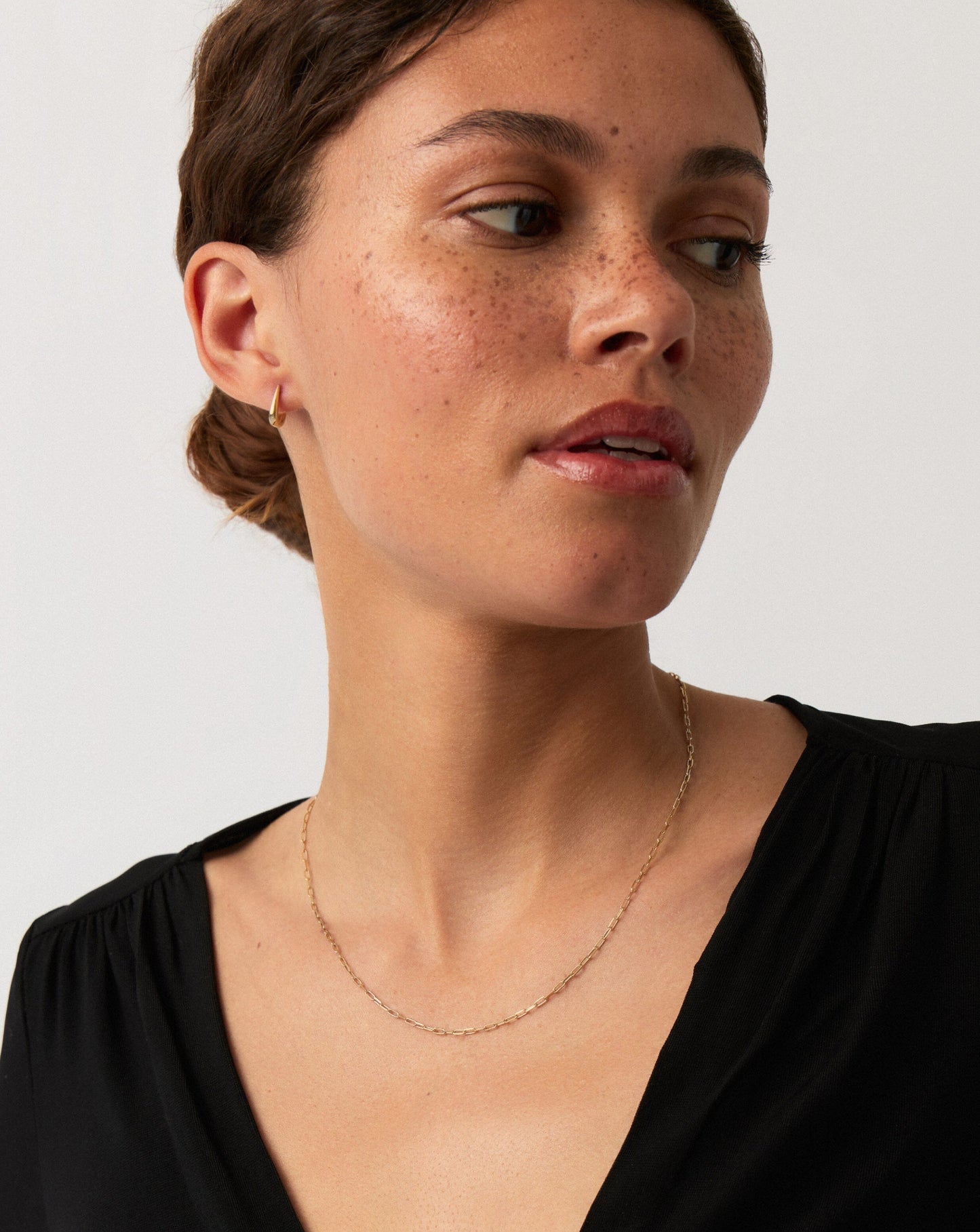 Fine Classic Paperclip Chain Necklace | 14ct Solid Gold