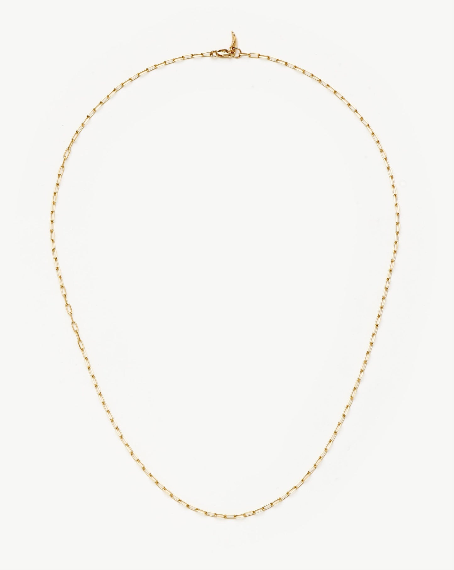 Fine Classic Paperclip Chain Necklace | 14ct Solid Gold