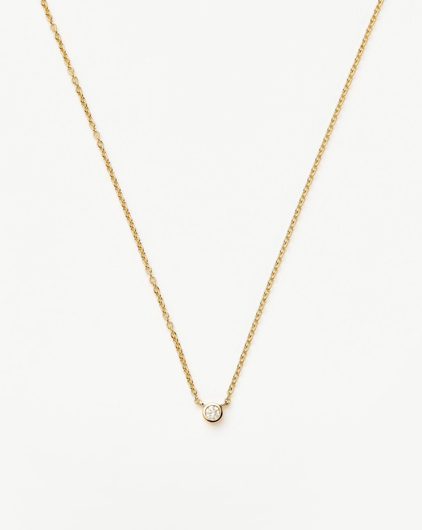 Fine Diamond Solitaire Pendant Necklace | 14ct Solid Gold/Diamond