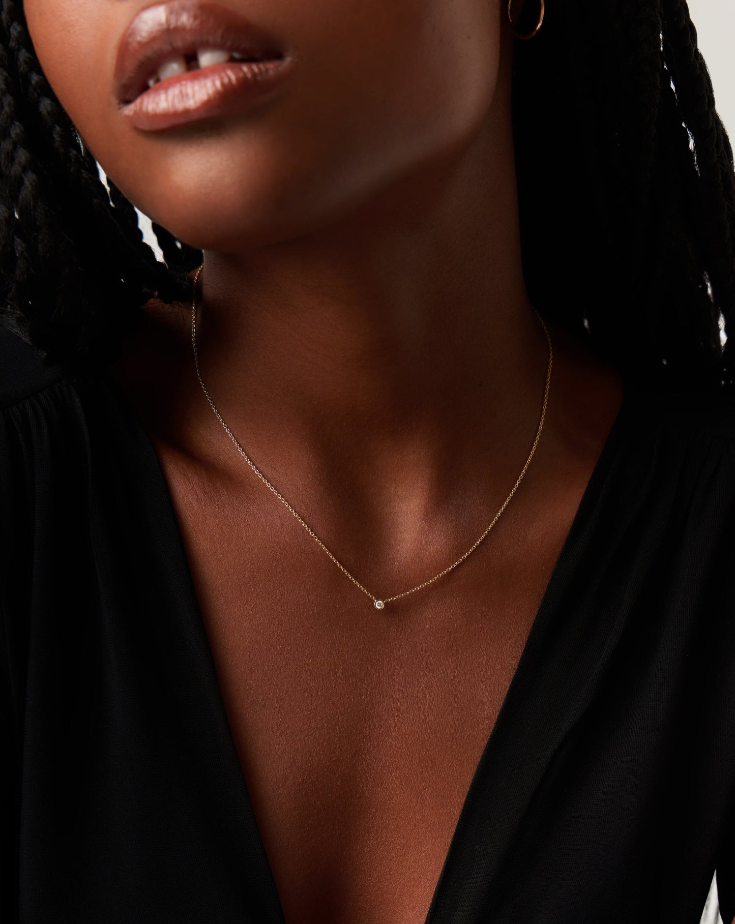 Fine Diamond Solitaire Pendant Necklace | 14ct Solid Gold/Diamond