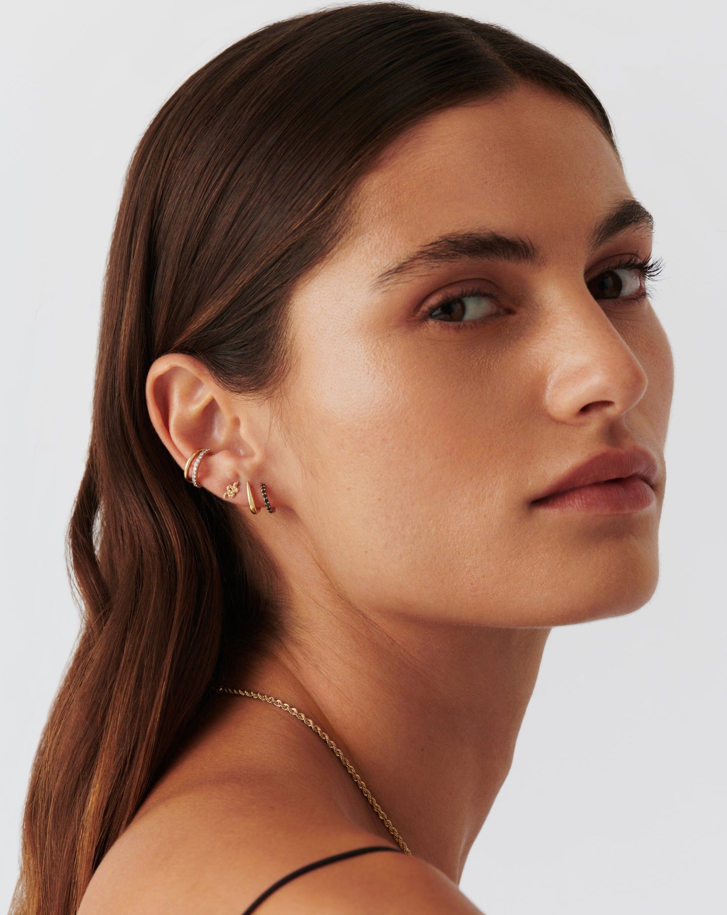 Fine Snake Single Stud Earring