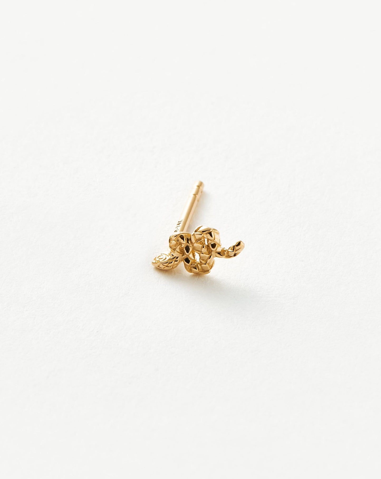 Fine Snake Single Stud Earring
